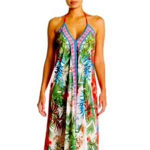 Floral Sharkbite Maxi Dress